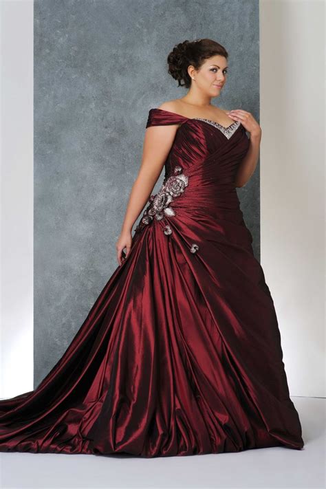 Plus Size Wedding Gowns With Color