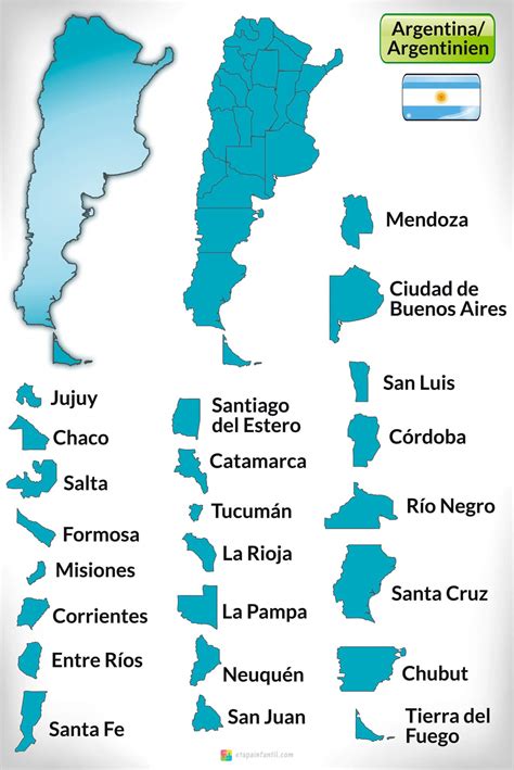 Mapas De Argentina Etapa Infantil