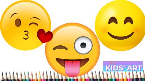 How To Draw Cool Emojis Part 2 Drawing And Coloring For Kids Youtube