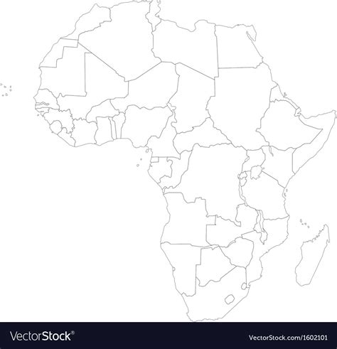 1000 x 1080 jpeg 56 кб. Outline Africa map Royalty Free Vector Image - VectorStock