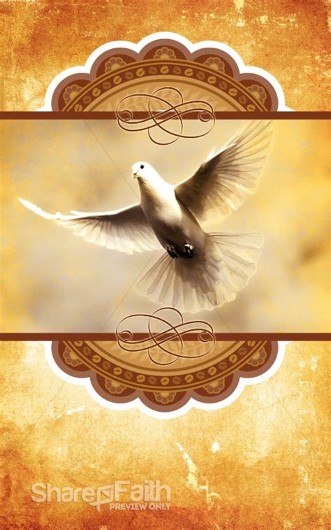 Holy Spirit Bulletin Cover Sermon Bulletin Covers