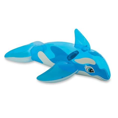 Intex Inflatable Blue Lil Whale Ride On 60x45 For Ages 3 Pool