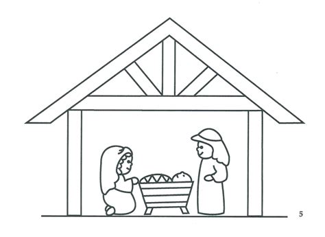 Baby Jesus Is Born Coloring Page Freebie For Personal Use Only