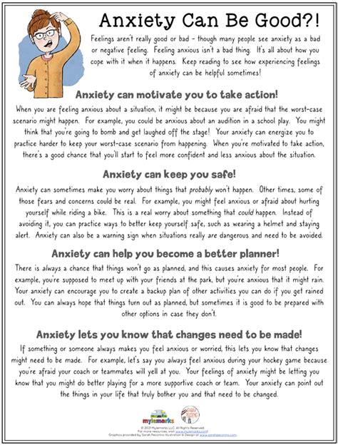 Managing Anxiety Worksheets