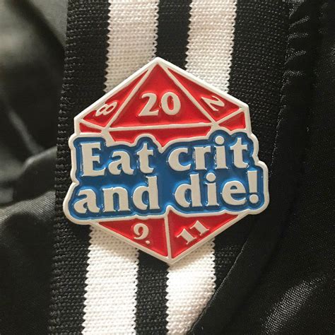 Eat Crit And Die 15 Enamel Pin Etsy Enamel Pin Etsy Enamel Pins