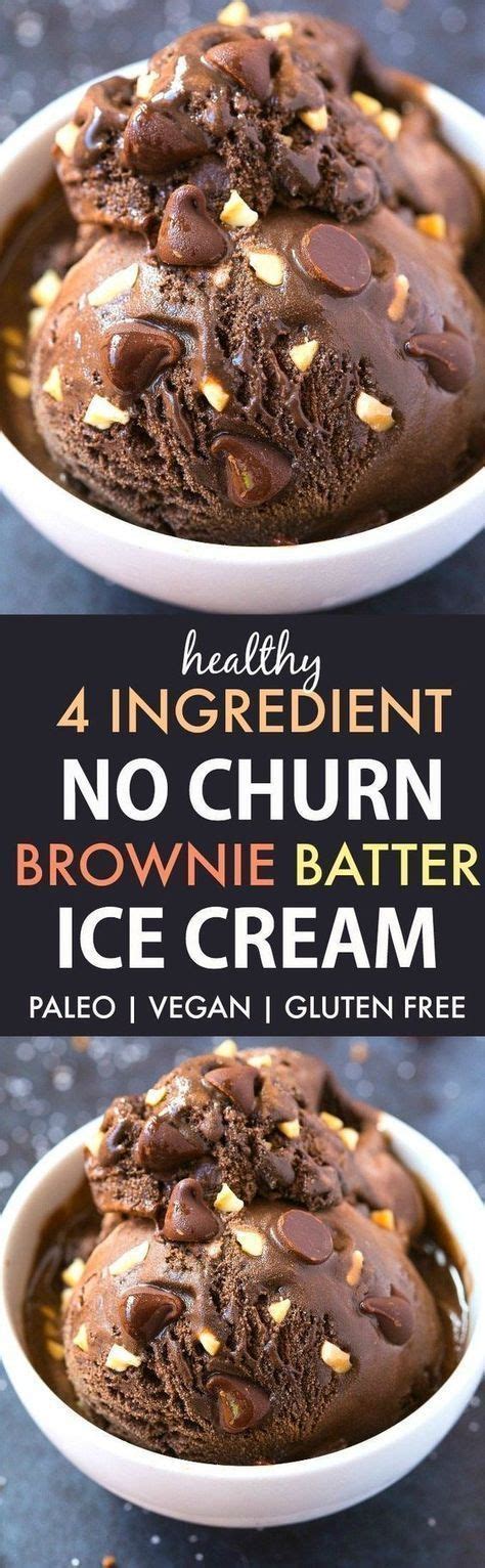 Healthy No Churn Brownie Batter Ice Cream Paleo Vegan Gluten Free The Big Man S World
