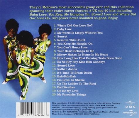 The Supremes Baby Love The Collection Cd Spectrum