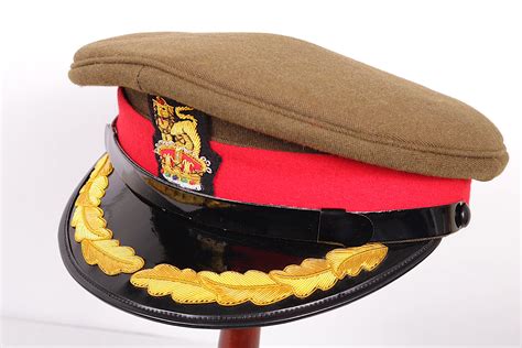 Ww2 British Army Officers Visor Hat Gold Braid Cap Military 59cm Lge