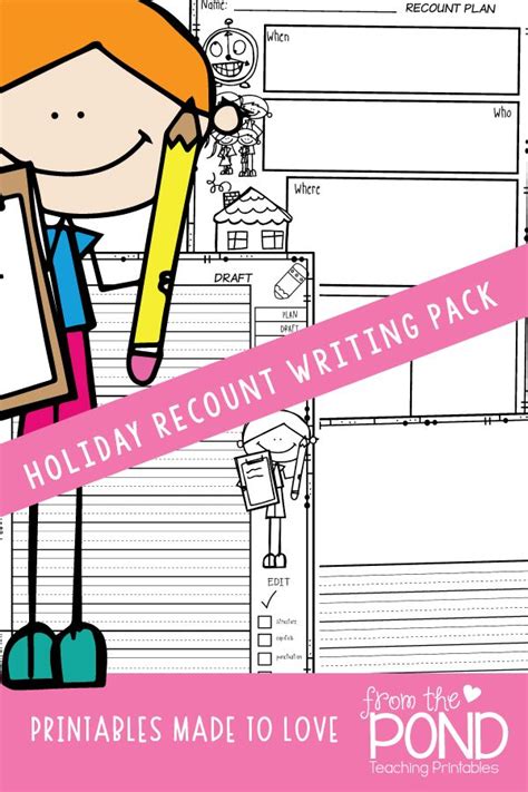 Holiday Recount Recount Writing Teaching Printables Writing Activities