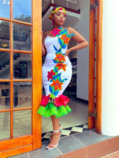 Xitsonga Inspired Tomi R Dress In 2021 South African Traditional