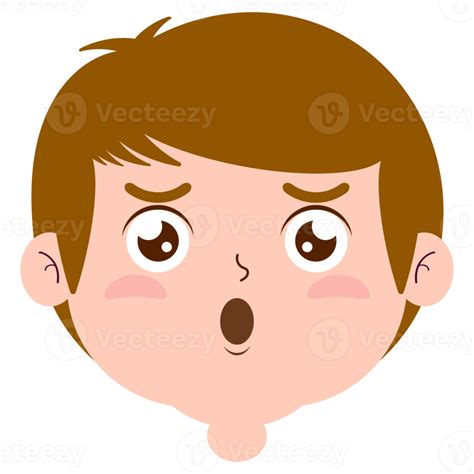 Free Boy Surprised Face Cartoon Cute 21457041 Png With Transparent