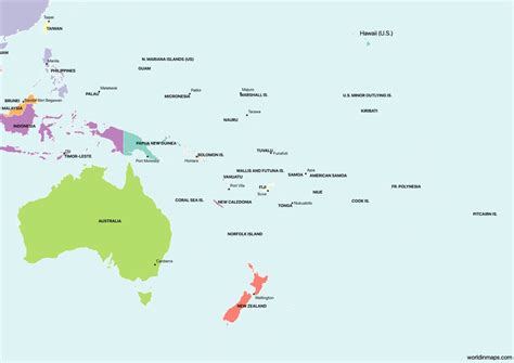 Oceania World In Maps