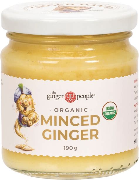 Minced Ginger Organic 190g Vegan Grocer