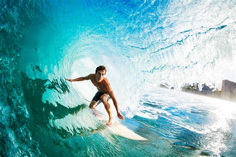 Image Men Surfing Athletic Waves Water