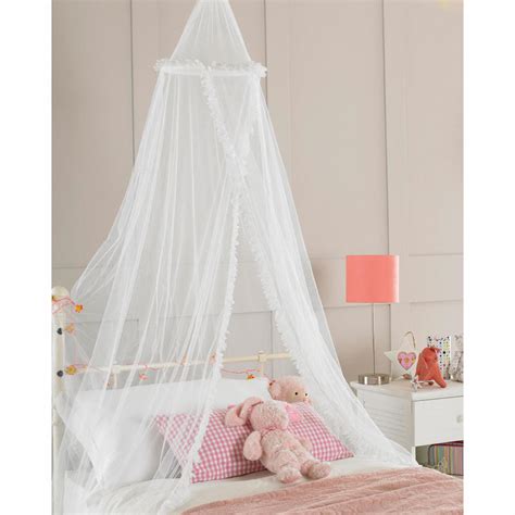 4 post bed canopy drape netting mosquito net for girls bedroom decor black. Childrens Girls Bed Canopy Mosquito Fly Netting New