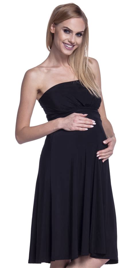 happy mama women s maternity boobtube silky dress empire waist pregnancy 129p ebay