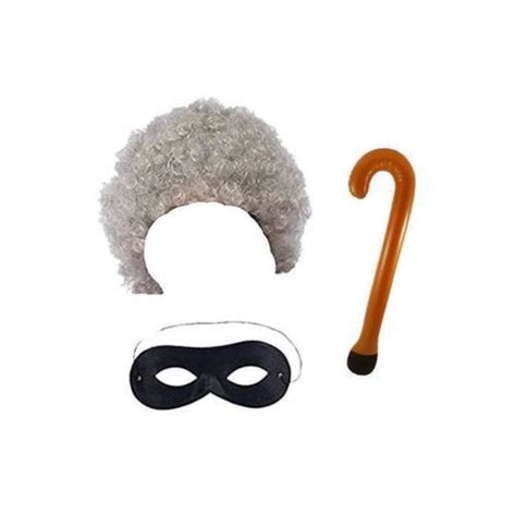 grey gangsta granny old woman wig mask gangster fancy dress book week costume ebay