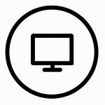 Computer Icon Round Desktop Pc Icons Monitor