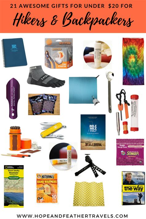 What is a good inexpensive hostess gift? 21 Hiking Gifts for under $20 - Hope and Feather Travels ...