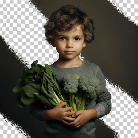 Premium Psd 7 Year Old Boy In A Fashion Model Pose With Fresh Organic