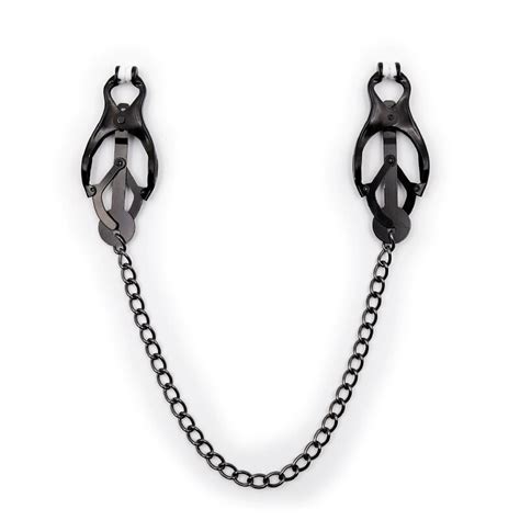 Metal Nipple Chain Clamps Steel Breast Clips Clitoris Stimulator Fetish Sex Toys For Woman Butt