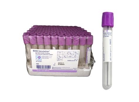 Bd Vacutainer® Venous Blood Collection Tube Whole Blood Tube K2 Edta