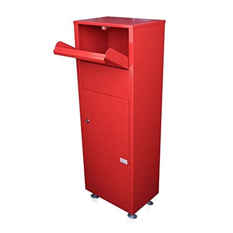 Metz Large Red Letter Box Post Box Mail Letterbox Drop Tall Parcel Box