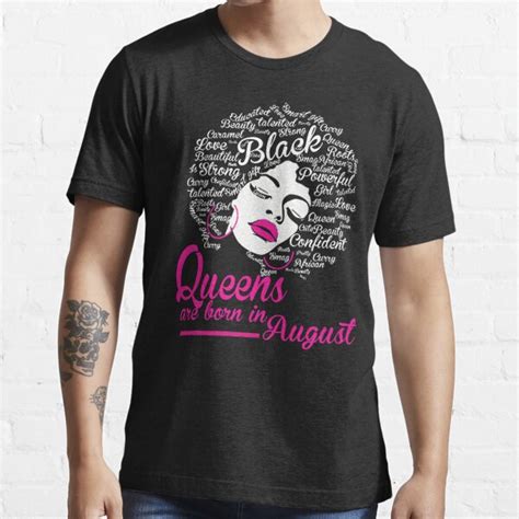 Queens Are Born In August Strong Black Women T Shirt For Sale By Beham100 Redbubble
