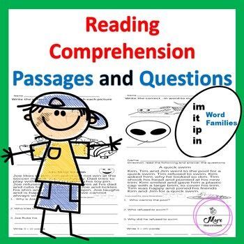 The overall theme of the passage is: Reading Comprehension Passages and Question, Sight Words ...