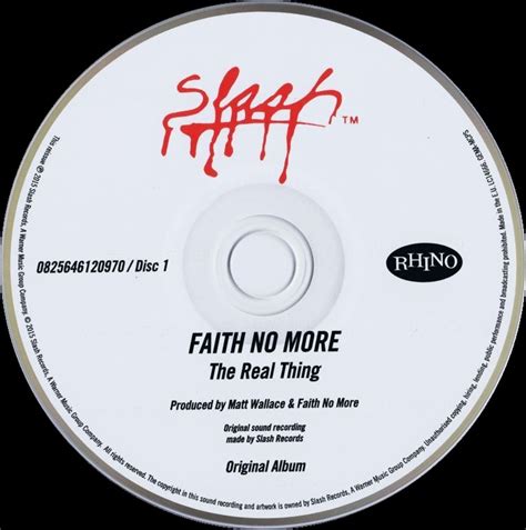 The Real Thing Deluxe Edition Eu Cd 0825646120970 Faith No