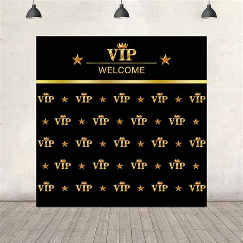 Buy Vip Red Carpet Event Backdrop For Photography Royal Crown Gold