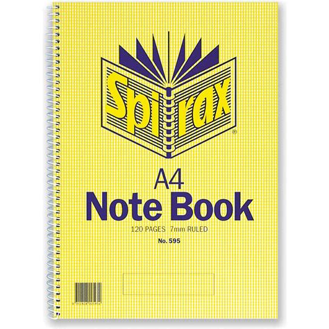 Spirax A4 Notebook 120 Pages Each Woolworths