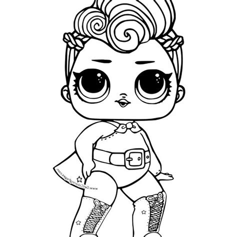 You can collect them all. LOL Surprise Coloring Pages Super bb Glitter - Free Printable Coloring Pages | Coloring pages ...
