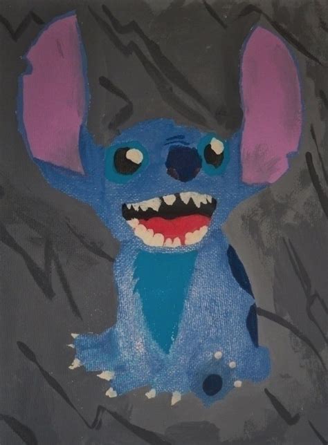 Disneys Stitch Painting · A Drawing Or Painting · Decorating On Cut