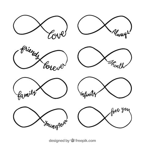 Free Vector Infinity Symbol Collection With Word