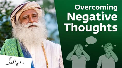 How Can We Overcome Negative Thoughts Sadhguru Answers Healthguru