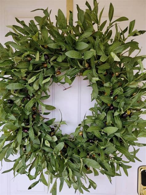 Olive Branch Wreathkitchen Wreathwall Decorbotanical Etsy
