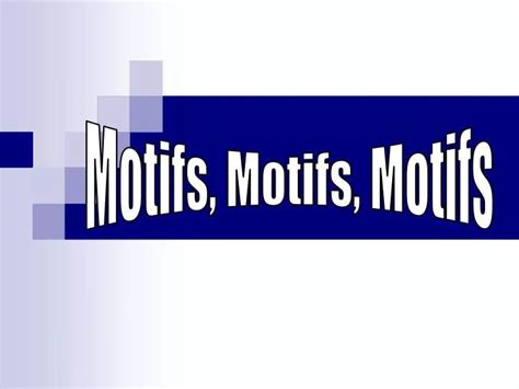Ppt Motifs Motifs Motifs Powerpoint Presentation Free Download