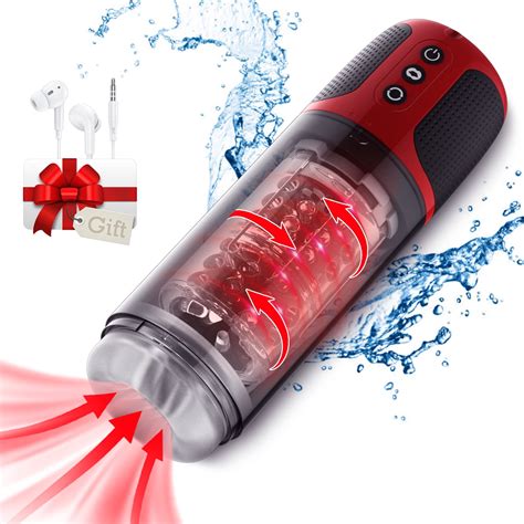 ayiyun sex toys automatic male masturbator cup with 7 sucking and 7 rotating modes and voice