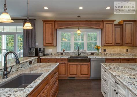 As always, we comb the market for gorgeous stones at great prices and here's a few of our recent finds (in order of appearance): Traditional Showplace Kitchen With Granite | Norfolk ...