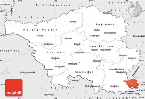 This is a map of saarland, you can show street map of saarland, show satellite imagery(with street names, without street names) and show street map with terrain, enable panoramio. Silver Style Simple Map of Saarland