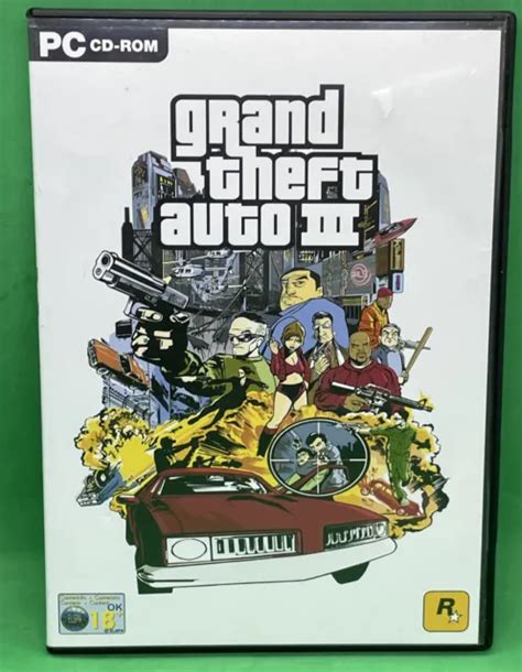 Grand Theft Auto Iii Pc Game Complete Map Cd Rom Gta 3 Rockstar