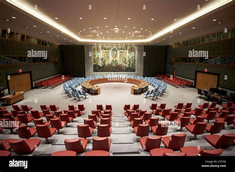 Security Council Chamber At The United Nations Headquarters Building