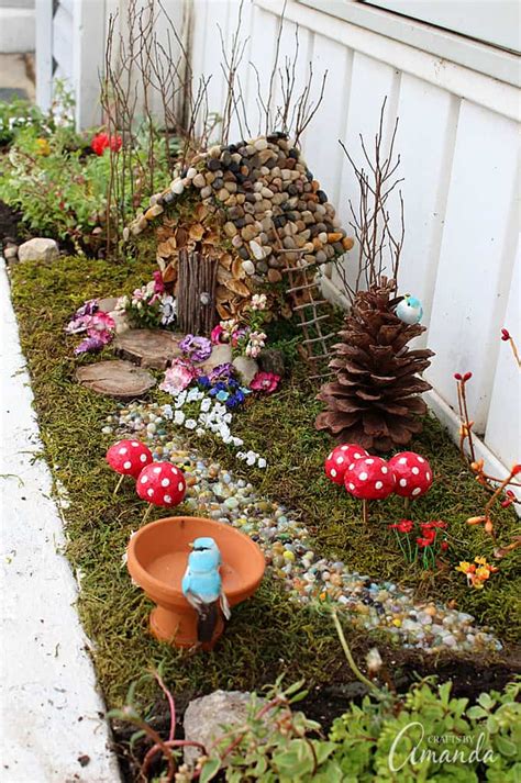 How To Make A Fairy Garden In A Flower Bed Make Mini Fairy Garden