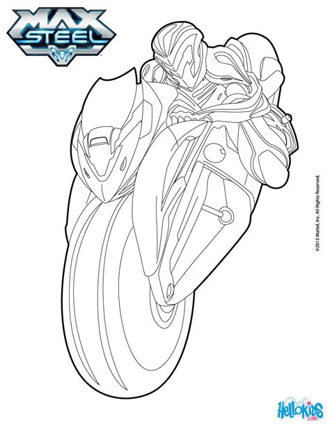 Max Steel Turbo Coloring Pages Coloring Pages