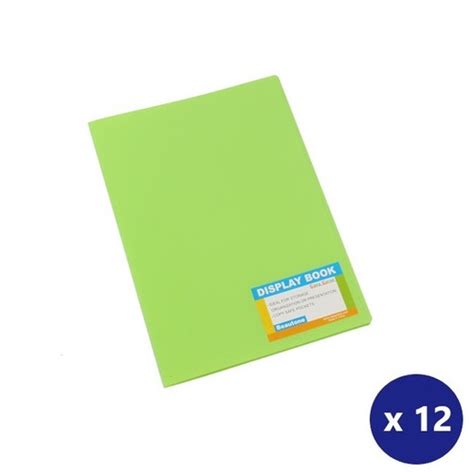 Beautone 100851875 Display Book Fixed Tropical Pp A4 20 Pockets Lime