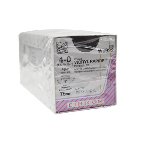 Ethicon Suture Coated Vicryl Rapide 40 Ps 2 75cm