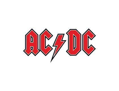 Ac/dc logo logo in vector formats (.eps,.svg,.ai,.pdf). AC DC red Vector Logo | Logopik
