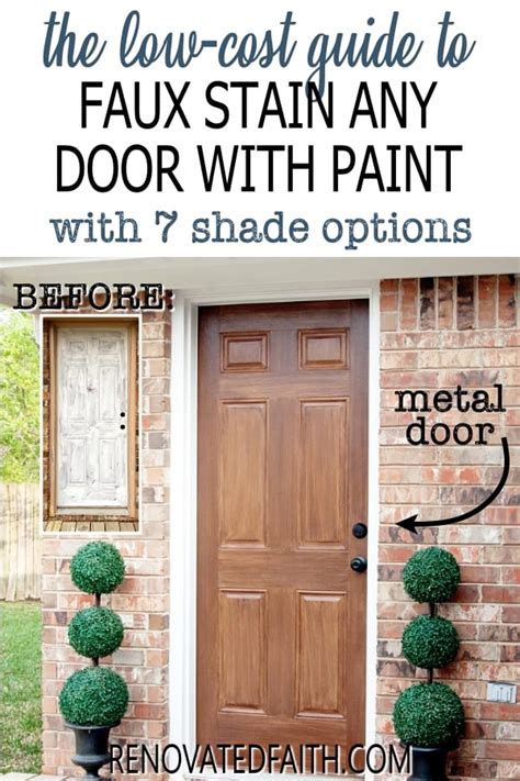 How To Paint A Front Door To Look Like Wood Johnny Counterfit
