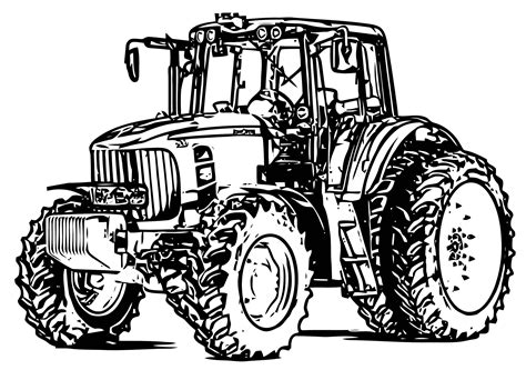 Tractor Coloring Page Tractor Coloring Pages Deer Coloring Pages
